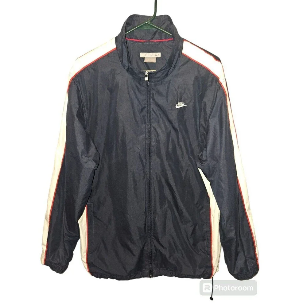 NIKE MENS NAVY WINDBREAKER SZ M